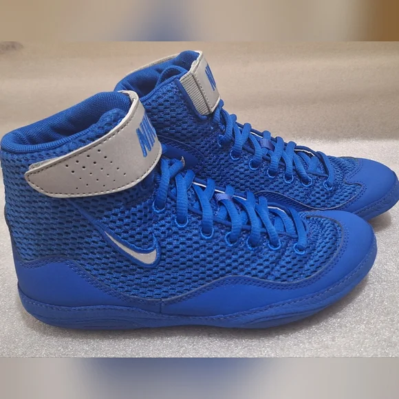 Nike Inflict Blue Wrestling Shoes - Picture 4 of 6